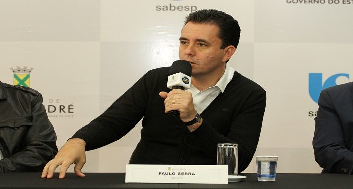 Prefeito Paulo Serra - Entrevista coletiva - Prefeitura_Sabesp - Fotos - Helber Aggio_PSA (4)